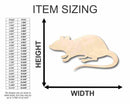 Unfinished Wood Rat Shape - Animal - Wildlife - Craft - up to 46" DIY