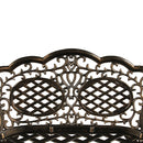 Ornate Outdoor Bronze Patio Garden Aluminum Loveseat Bench