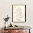 Vintage Map of Victoria County, Texas 1921