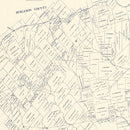 Vintage Map of Washington County, Texas 1920