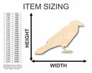 Unfinished Wood Raven Shape - Bird - Wildlife - Craft - up to 46" DIY