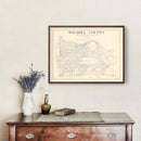 Vintage Map of Wichita County, Texas 1924