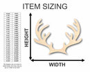 Unfinished Wood Reindeer Antlers Shape - Animal - Wildlife - Craft - up to 46" DIY