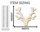 Unfinished Wood Reindeer Head Antlers Shape - Animal - Wildlife - Craft - up to 46" DIY