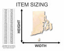 Unfinished Wood Rhode Island Shape - State - Craft - up to 46" DIY