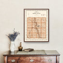 Vintage Map of Boone County, Oklahoma 1904