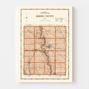 Vintage Map of Boone County, Oklahoma 1904