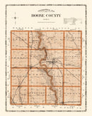 Vintage Map of Boone County, Oklahoma 1904