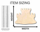Unfinished Wood Sandcastle Shape - Ocean - Beach - Nursery - Craft - up to 46" DIY