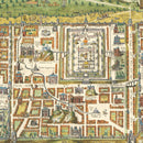 Vintage Map of Jerusalem, Israel 1584