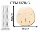 Unfinished Wood Sand Dollar Shape - Ocean - Beach - Nursery - Craft - up to 46" DIY