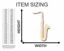 Unfinished Wood Saxophone Shape - Music - Craft - up to 46" DIY