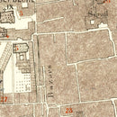 Vintage Map of Jerusalem, Israel 1900