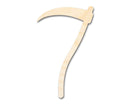 Unfinished Wood Scythe Silhouette - up to 46" DIY