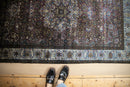 4x7 Antique Silk Kashan Rug