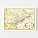 Vintage Map of the War in Philadelphia 1777