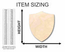 Unfinished Wood Shield Shape - Soldier - Knight - Craft - up to 46" DIY