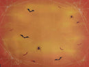 Spooky Twilight Designer Printed AIDA Fabric. Canvas for embroidery with an applied background  KF-1157A