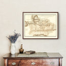 Vintage Battle of Saratoga Map 1794