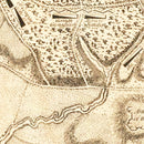 Vintage Battle of Saratoga Map 1794