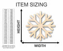 Unfinished Wood Simple Snowflake Shape - Winter Decor - Craft - up to 46" DIY