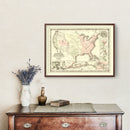 Vintage Military Map of the Southern Harbors 1861