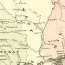 Vintage Military Map of the Southern Harbors 1861
