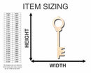 Unfinished Wood Skeleton Key Shape - Craft - up to 46" DIY