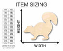 Unfinished Wood Skunk Shape - Animal - Craft - up to 46" DIY