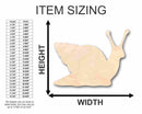Unfinished Wood Snail Shape - Insect - Animal - Wildlife - Craft - up to 46" DIY