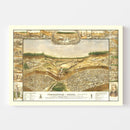 Vintage Andersonville Prison Map 1885