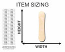 Unfinished Wood Snowboard Shape - Winter Olympics - Craft - up to 46" DIY
