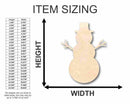 Unfinished Wood Snowman Shape - Winter Decor - Craft - up to 46" DIY