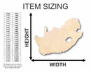 Unfinished Wood South Africa Shape - Africa - Country - Craft - up to 46" DIY