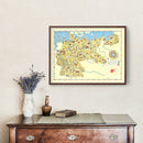 Vintage Map of Germany 1935