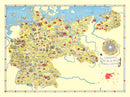 Vintage Map of Germany 1935