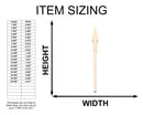 Unfinished Wood Spear Silhouette - up to 46" DIY