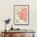 Vintage World War II Map of the Eastern Front 1941