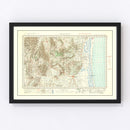 Vintage North Africa World War II Map 1941