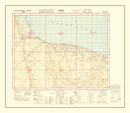 Vintage North Africa World War II Map 1942