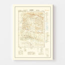 Vintage Iran World War II Map 1942