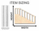 Unfinished Wood Stairs Shape - Craft - up to 46" DIY