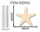 Unfinished Wood Starfish Shape - Ocean - Beach - Nursery - Craft - up to 46" DIY
