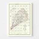 Vintage Iwo Jima World War II Volcano Islands Map 1944