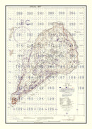 Vintage Iwo Jima World War II Volcano Islands Map 1944