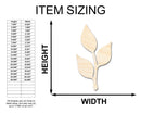 Unfinished Wood Stem and Leaf Shape - Plant Craft - up to 46" DIY