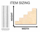 Unfinished Wood Stairs Steps Shape - Craft - up to 46" DIY