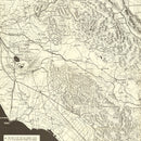 Vintage Italian Campaign World War II Map 1944