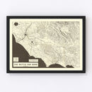 Vintage Italian Campaign World War II Map 1944