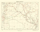 Vintage Baghdad World War II Map 1944
